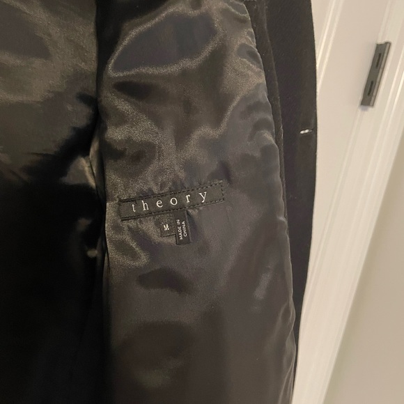 Men’s Theory Wool Shawl Collar Pea Coat. SIZE M - Picture 2 of 2